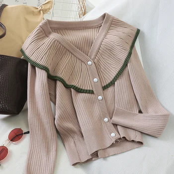 

knitted cardigans women sweet single breasted woman sweaters tops