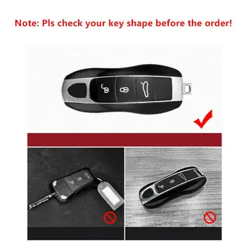 

For Porsche Panamera Cayenne Macan SU Key Cover Protect Carbon Fiber Plastic ABS