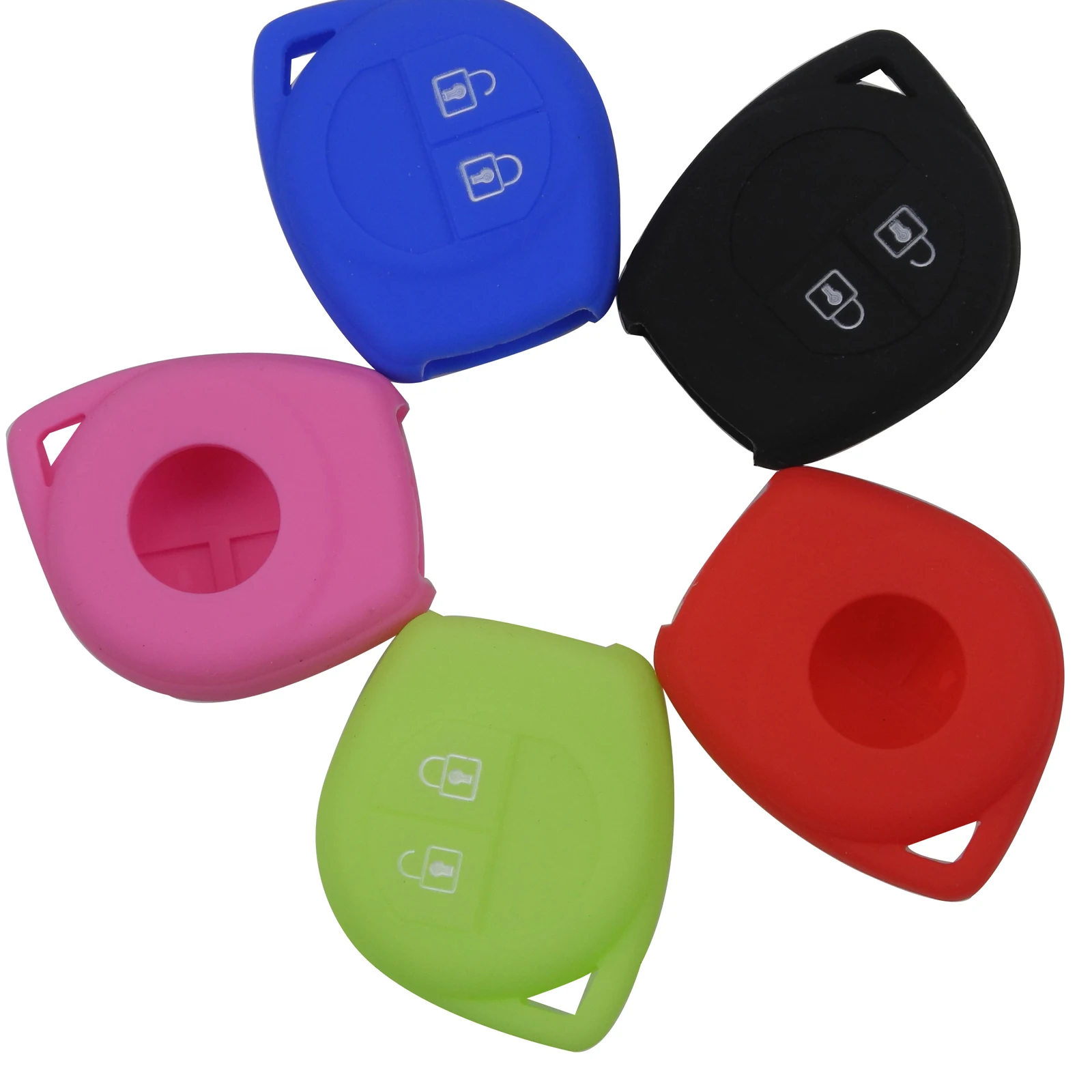 Jingyuqin 2Btn Custodia Protettiva Per Chiave A Distanza In Silicone Colorato Per Suzuki Window Grand Liana Cap Sx4 Swift Vitara Protector Sostituisci