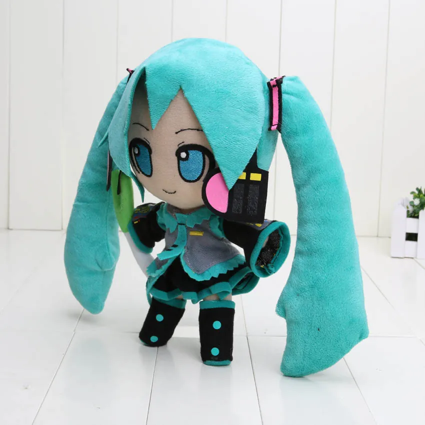 24 см VOCALOID Hatsune Miku улыбающаяся аниме плюшевая игрушка кукла мягкие игрушки