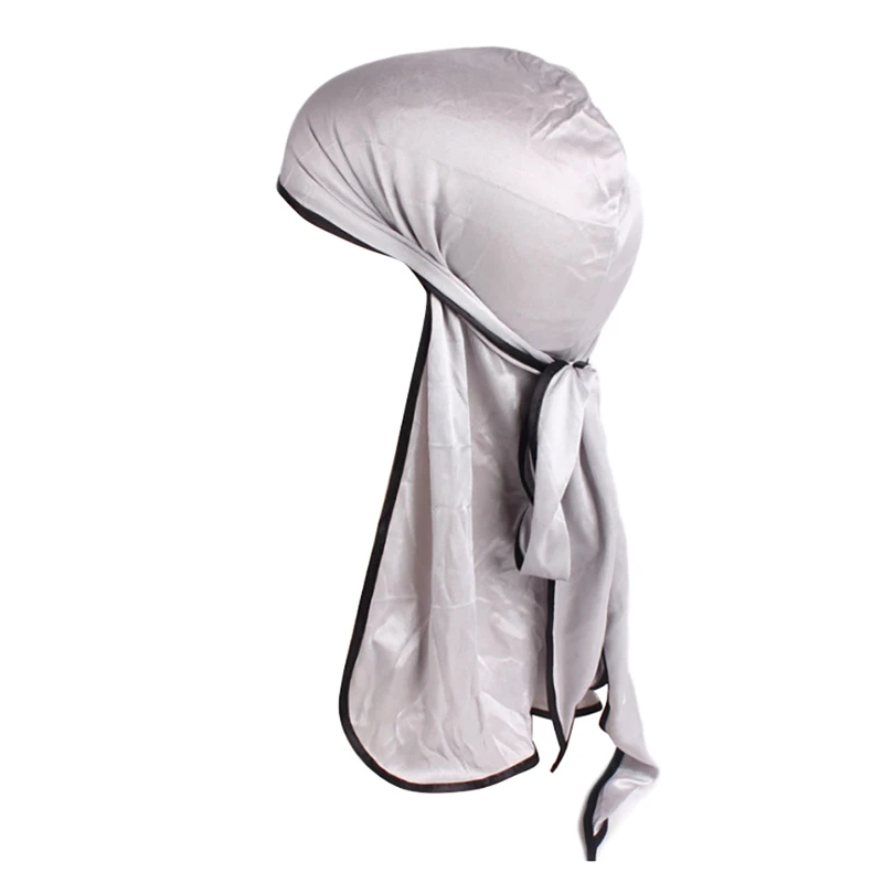 Аксессуары для одежды пляжная кепка Doo Rags с длинным хвостом шелковистый тюрбан колпак для головы бандана головной убор