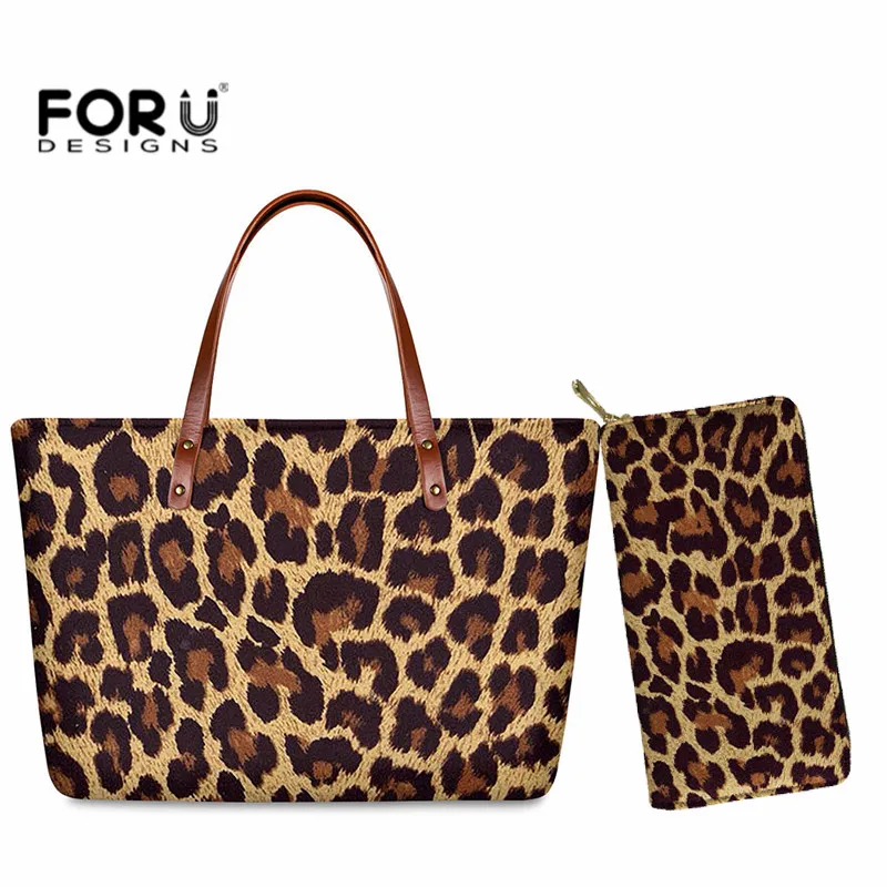 

Trend Women Composite Bag Leopard Zebra Print Travel Clutch Handbag Wallet Shoulder Bags for Female Large Capacity Shopping Bag