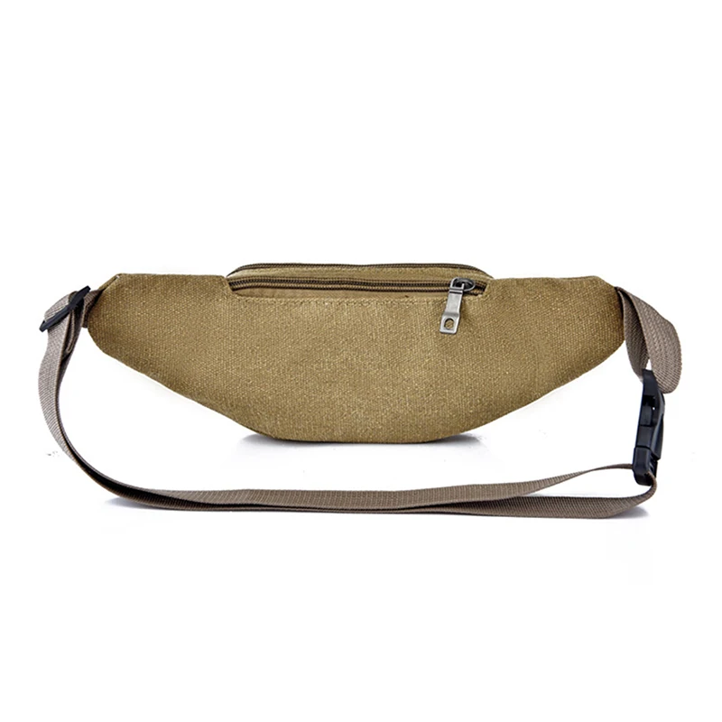 Casual Leinwand Taille Tasche Unisex Funktionale Taille Tasche Handy Tasche Männer und Frauen Bequem Gürtel Banane Tasche Fanny Pack männer – Detail 3