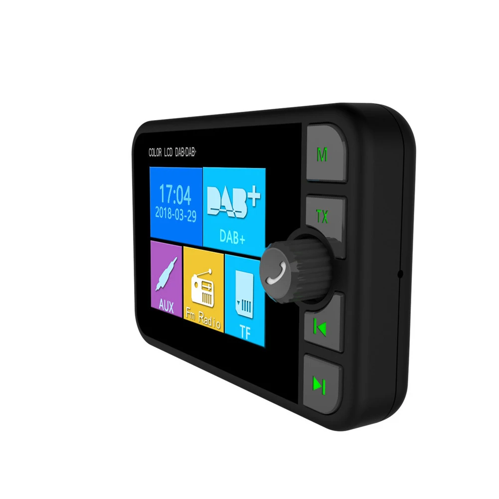 2,4 дюймовый универсальный для автомобиля dab цифровой радиоадаптер Bluetooth fm-передатчик музыкальный mp3-плеер аксессуары для салона автомобиля
