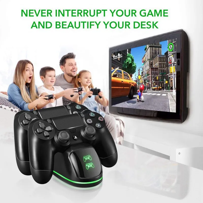 VTIN проводной игровой контроллер для PS4 игровой контроллер usb-геймпад док-станция с светодиодный индикатором для ПК компьютера ноутбука Прямая поставка