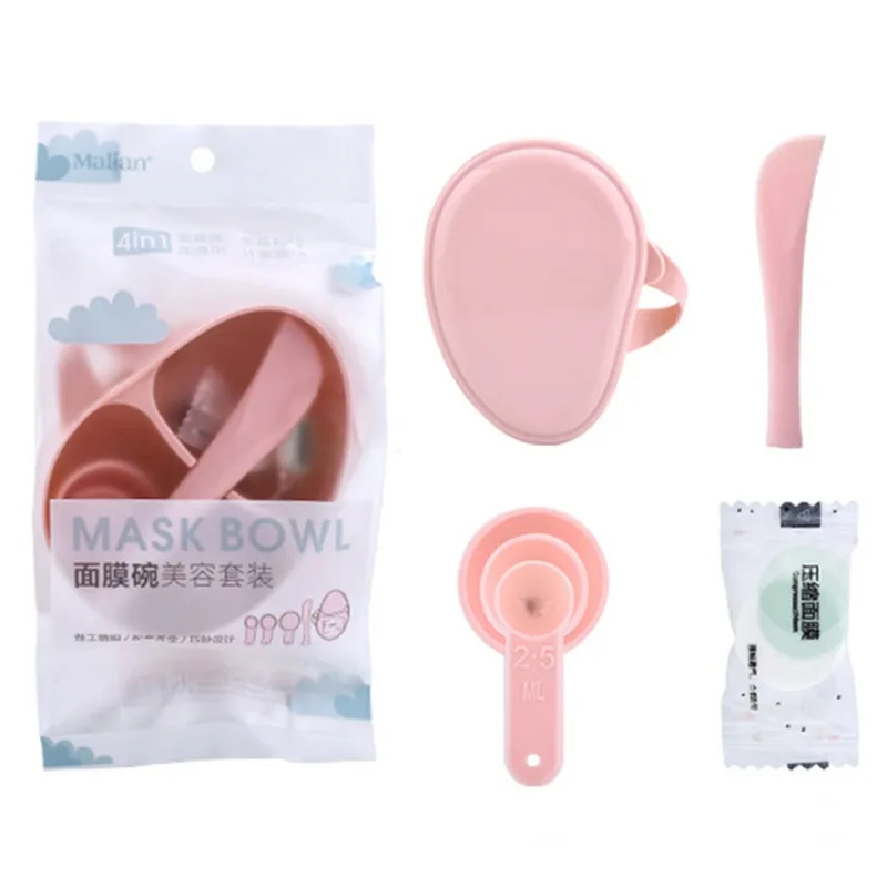 DIY Facial Mask Bowl Tool Set 4 Piece Set Women's Makeup Tool Kits maquiagem Mixing Bowl Brush Spoon Stick DIY Facial Mask Bowl Tool Set 4 Piece Set Women's Makeup Tool Kits maquiagem Mixing Bowl Brush Spoon Stick