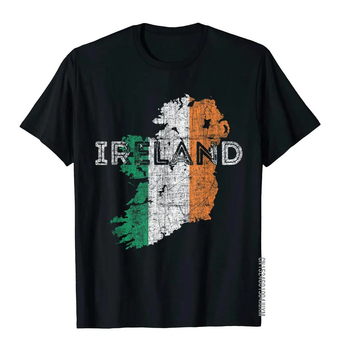 Irish Map and Flag Souvenir - Distressed Ireland T-Shirt__97A1236black