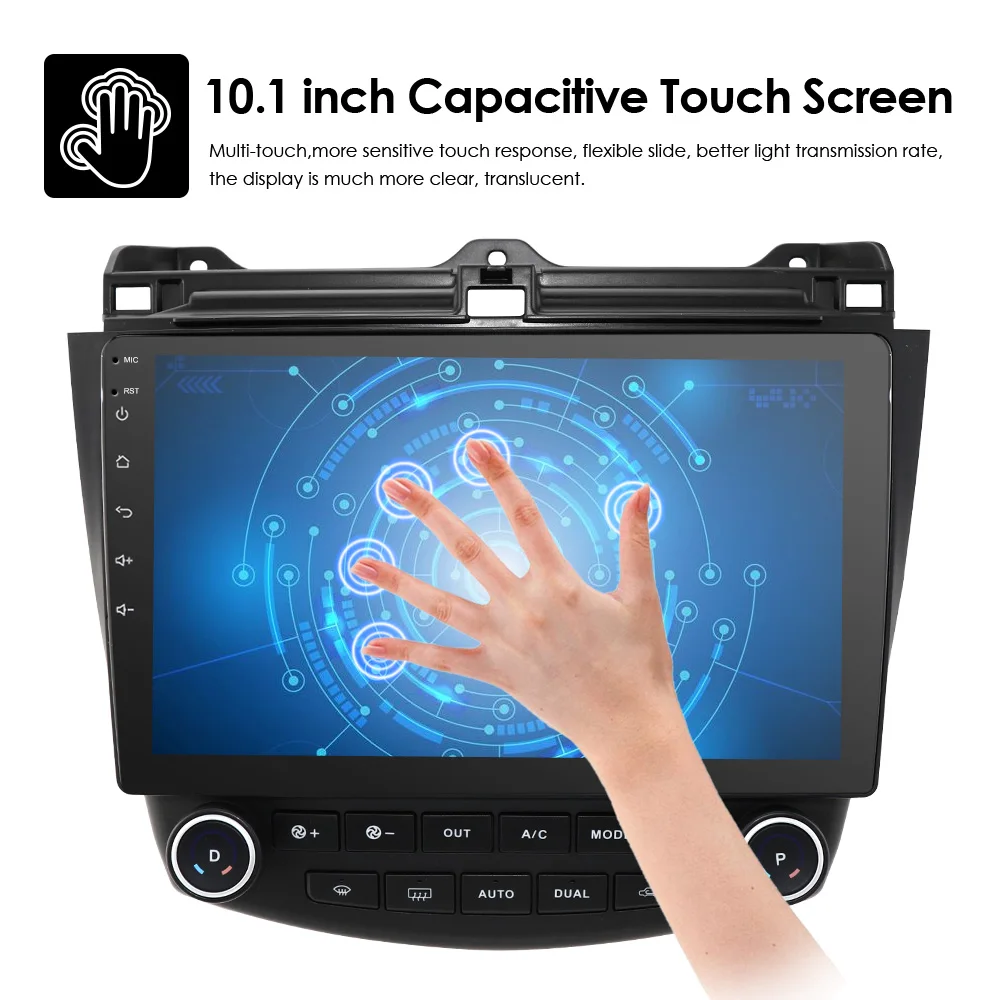 Best Android 9.0 Car NO-DVD Stereo Car GPS Navigation For Honda Accord 7 2003-2007 Quad Core 10.1 Inch 4G WIFI BT Steering wheel CAM 5