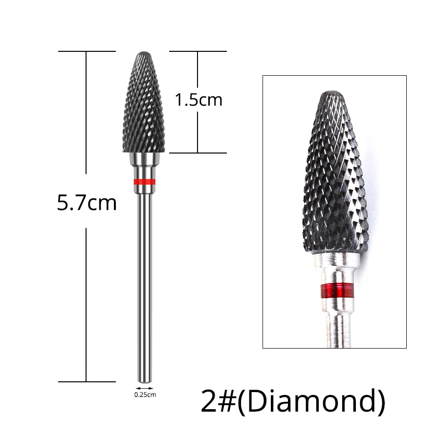 2 Alileader Nail Draill For Electric Drill Ceramic Drill Nail For Nail Art Instrument Safe Cutter For Cutter Manicure - Цвет: 2