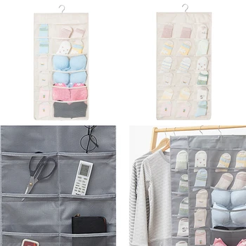 

30 Pocket Multifunction Folding Clothing Storage Bag Clear Hanging Bag Socks Underwear Hanger Storage Bag Organizer For Wardrobe