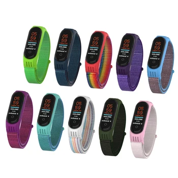 

2020 For xiaomi mi band 3 4 Smart Watch Straps New Nylon Replaceable Bracelet For Xiaomi Mi Band 4 3 Strap Sport Wristband