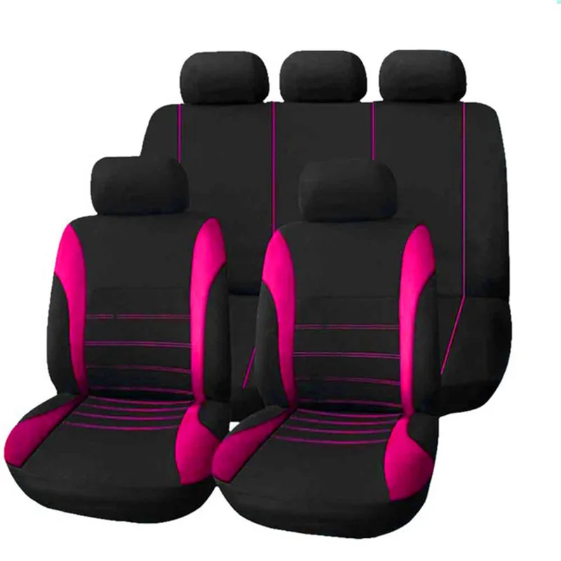 Rose Red Чехлы для автомобильных сидений DODGE JCUV jource caliber nitro intrepid stratus 2013 2012 2011 2010 2009 - Название цвета: Rose Red