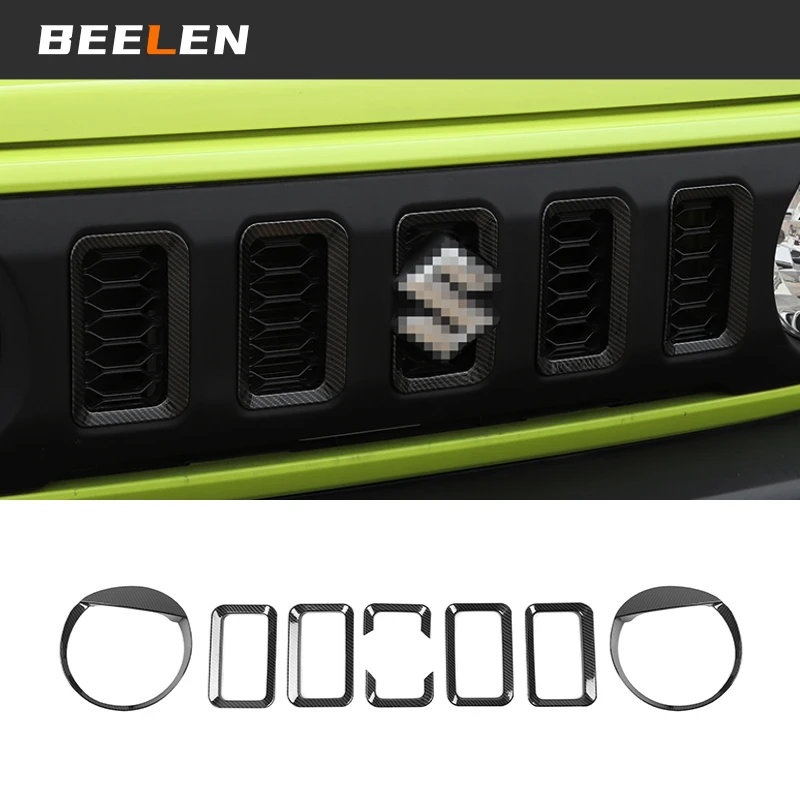 

Lamp Hoods Racing Grills Cover Trim Car Decoration Guard Protector Cover ABS for Suzuki Jimny 2019 2020 JB64 JB74 Accessories