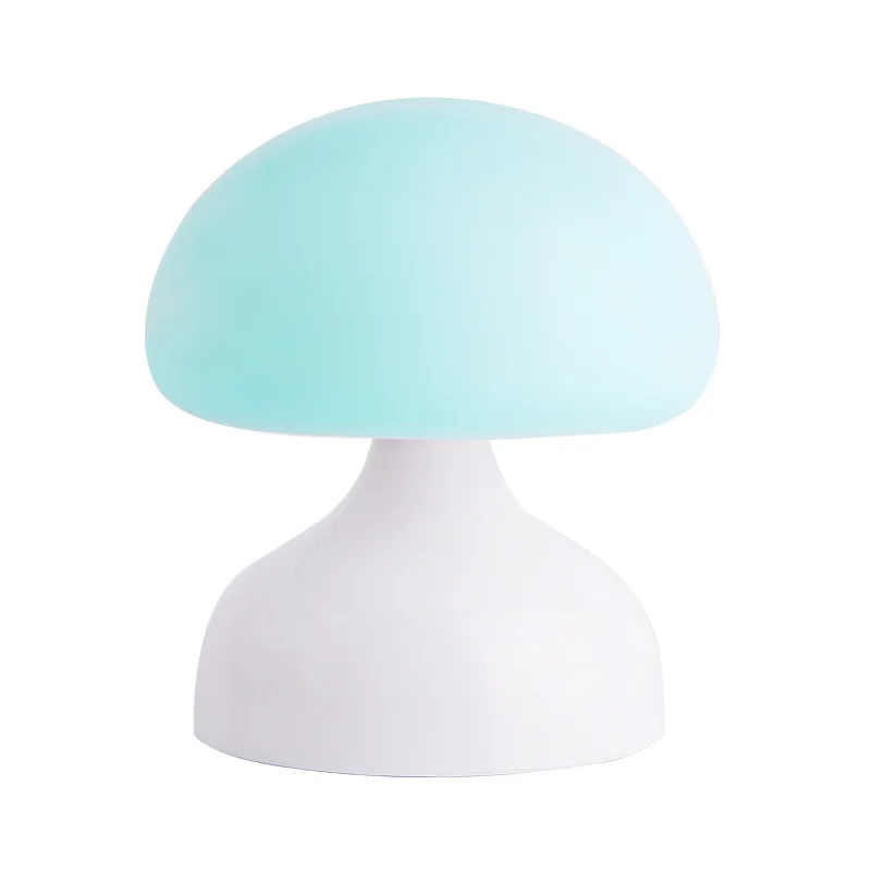 СВЕТОДИОДНЫЙ ночник в виде гриба из мультфильма, USB мощный креативный силиконовый светильник для детской спальни, прикроватная настольная лампа, рождественские подарки для детей - Испускаемый цвет: blue