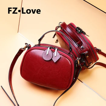 

Women's Small Genuine Leather Crossbody Bag with Top Handle Adjustable Strap Shoulder Purse Quilted Handbag Top Zipper Shell Bag