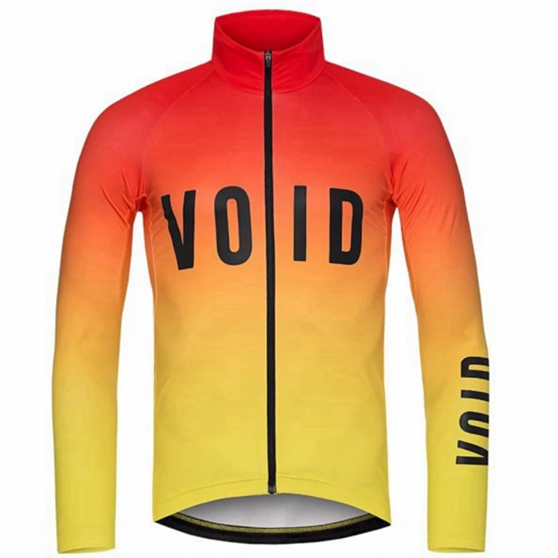 Ropa de ciclismo polar de invierno Void Classic orange winter thermal fleece cycling jersey Long sleeve bike clothing tops