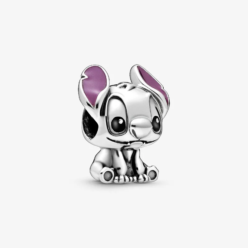 

2020 Spring New 925 Sterling Silver Beads Lilo & Stitch Charms fit Original Pandora Bracelets Gift jewelry