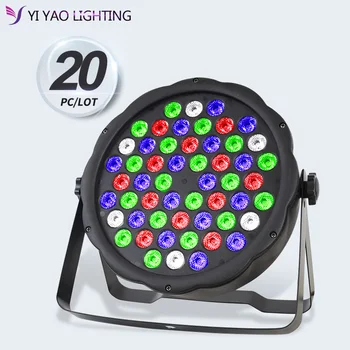 

20pcs/lot 54 RGBW LED Par Stage Lights with DMX Master Slave Sound Activated for DJ