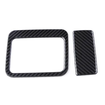 

Car Carbon Fiber Black Style Co-pilot Glove Storage Box Handle Cover Trim Fit for Toyota Rav4 2019 2020