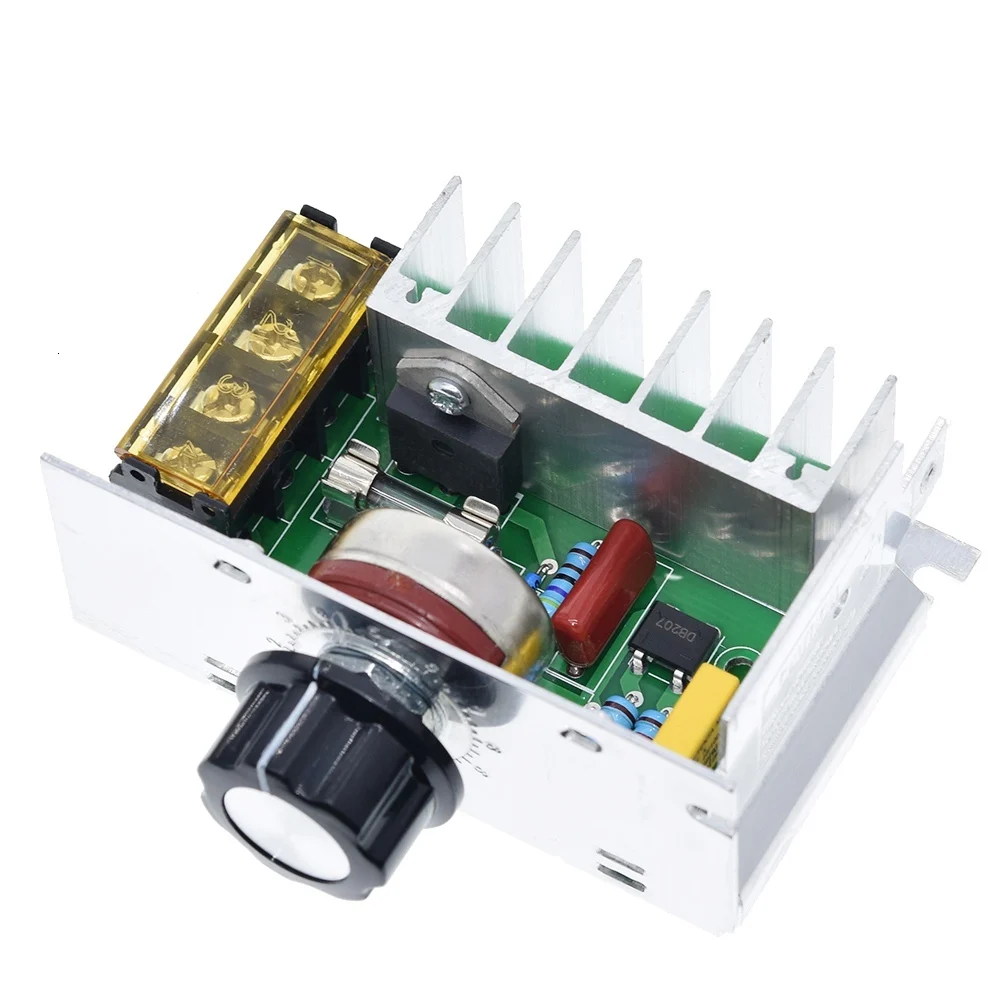 Voltage Regulators 4000W 220V High Power SCR Speed Controller Electronic Voltage Regulator Governor Thermostat BS