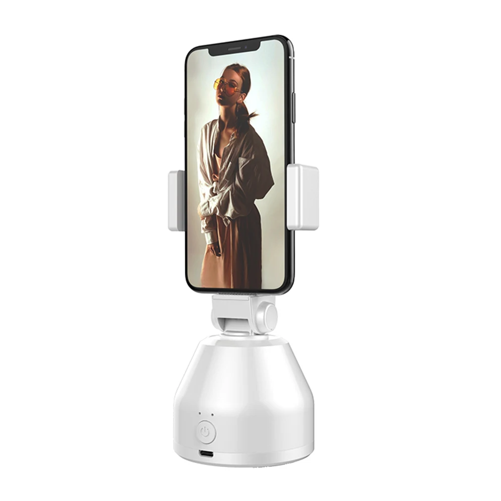 

Smart Gimbal 360° Rotation Auto Face Tracking Holder Portable Smart Track Selfie Shooting Phone Holder for Vlog Shooting Record