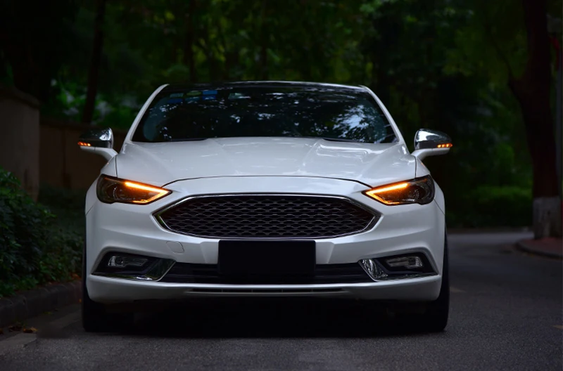 Новый стиль HID светодиодный налобный фонарь для Ford Mondeo Fusion фары 2017 2018