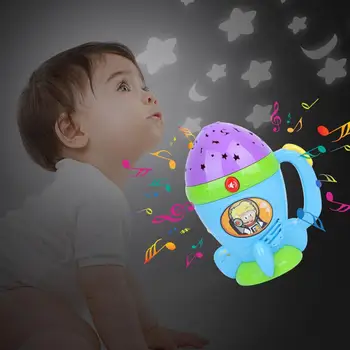 

Music Playing Colored Light Multi-function Star Projector Flashlight For Baby Sleep For Baby Sleep Educational Toys For Children