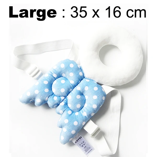 Large Blue Angel Large Baby Head Protection Pad Drop Neck Toddler Resistance Headrest Nursing Cute Wings Cushion Pillow - Цвет: Large Blue Angel