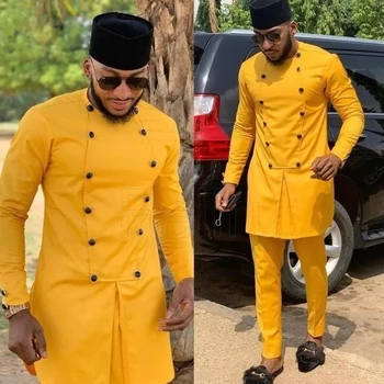 Alabi Long Sleeve Shirt and Pant Senator Outfit