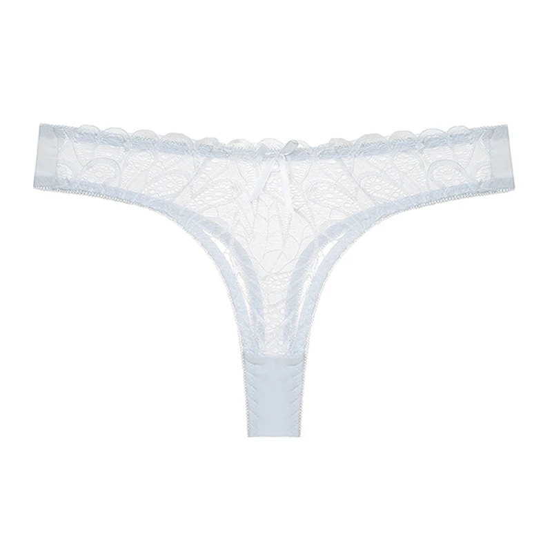 Julexy стринги G String Femme дышащие трусики прозрачное женское белье однотонные с низкой посадкой Горячие соблазнительные женские трусики - Цвет: Белый