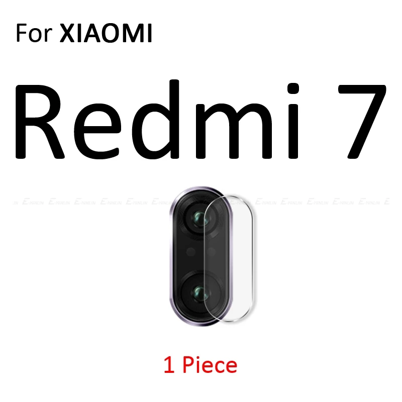 For Redmi 7 Задняя Камера защитная крышка объектива закаленное Стекло чехол для Xiaomi mi 9 8 до 9 лет A3 A2 Lite Red mi Note 8, 7 6 5 10 Pro 6A S2 mi x Max 3 - Цвет: For Redmi 7