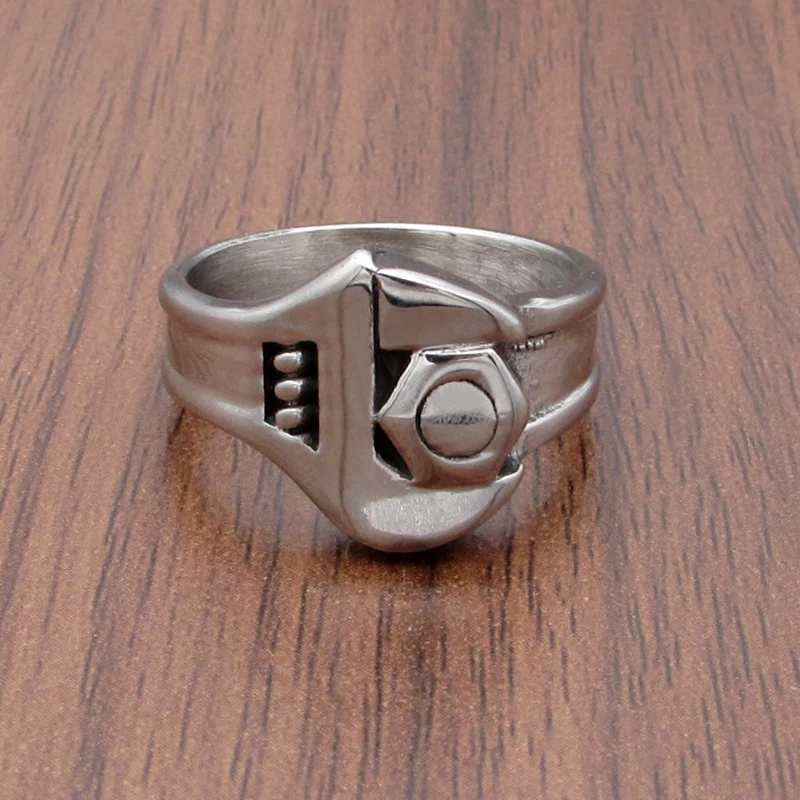 Punk 316L Stainless Steel Silver Color Hot Sale Men's Motor Biker