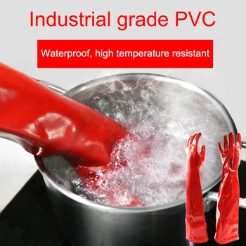 

Waterproof High temperature resistant Gloves 60cm Length PVC Heat-proof Steam Insulated Gloves Anti-scalding Safety Glove