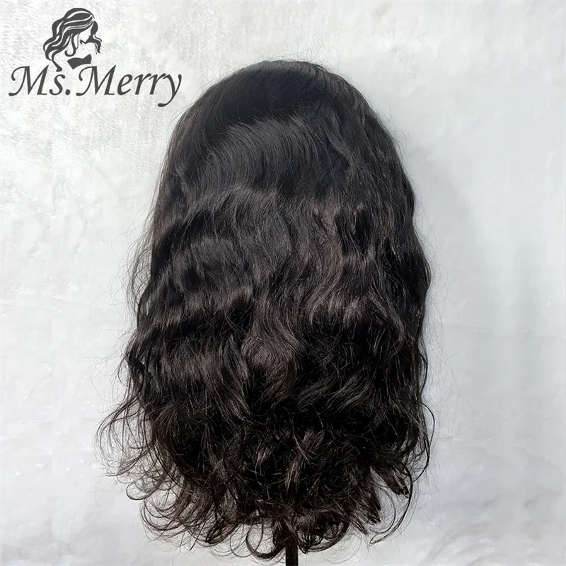 Frontais do Laço Perucas do Laço com Cabelo do Bebê Merry Perucas 180% Densidade Onda Profunda Peruca Cabelo Humano Virgem Brasileiro Ms. hd 13x4 4 High Quality Apliques e perucas