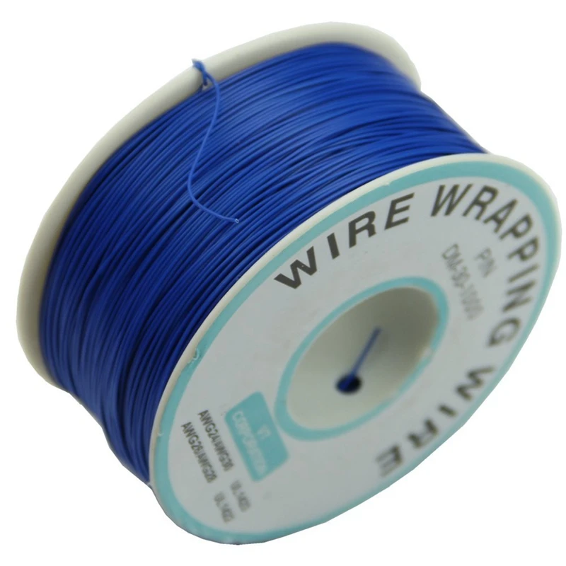 0 25 мм провода оберточная проволока 30AWG кабель 305 м Новый (синий)|Электрические