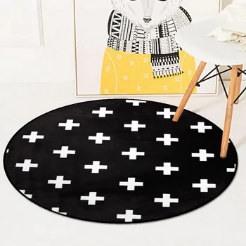 

Round Carpets Living Room Tropical Printed Bedroom bathroom decorate Carpet Chair Rugs Toilet Bath Decorate Non-slip Door Mat 25