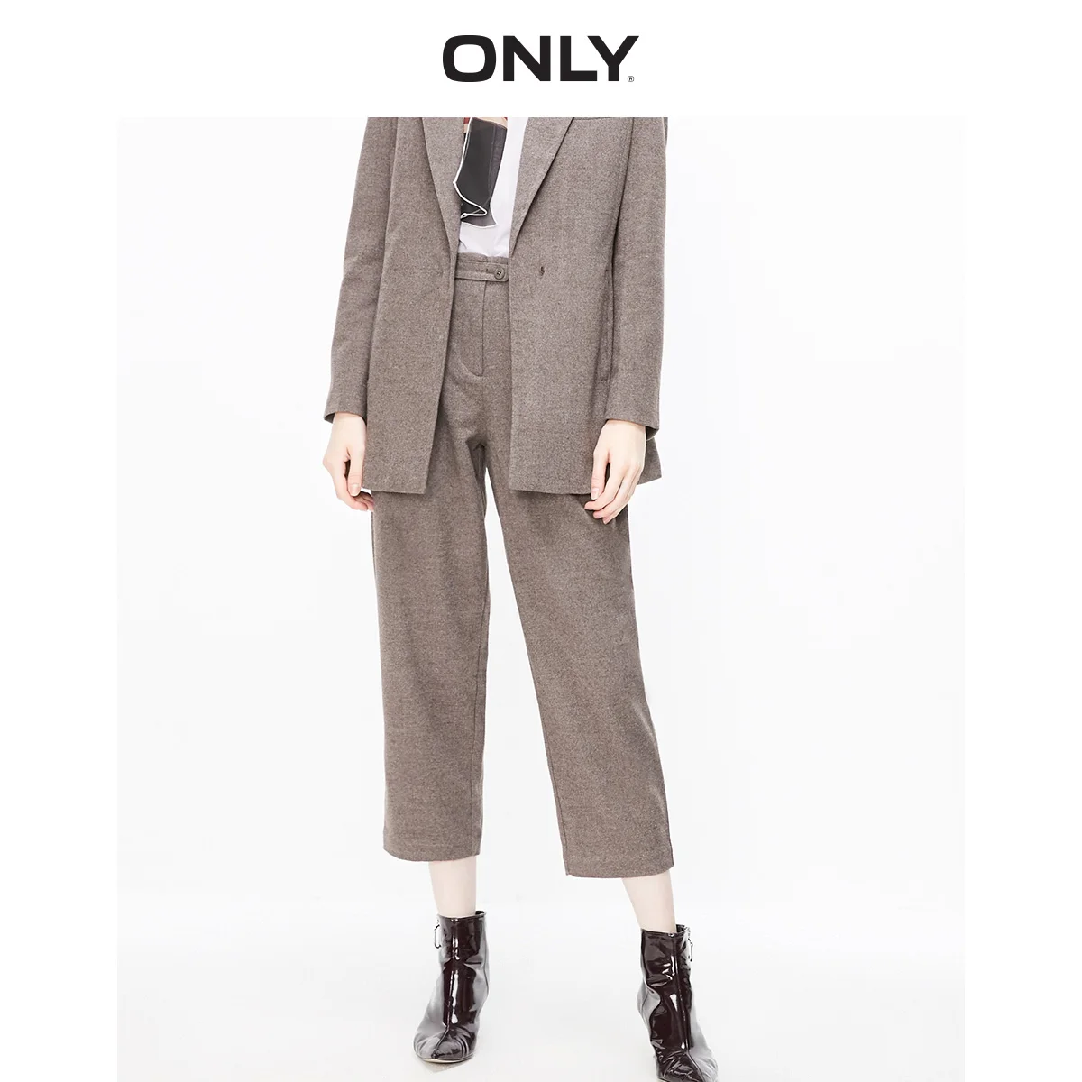 ONLY Women's All-match loose nine points suit pants casual pants pants | 119350532 ONLY Women's All-match loose nine points suit pants casual pants pants | 119350532