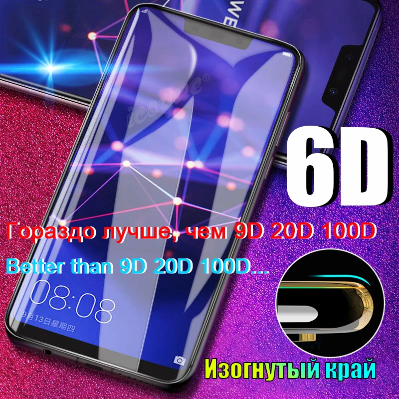 6D стекло для Xiaomi Mi9 Mi 8 9 10 Lite 9t Mix 3 2s 2 A2 A3 CC9 CC9e защита экрана Xaomi Redmi Note 8t Pro max 9s 9a