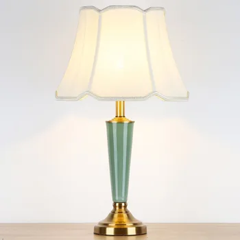 

Ceramic table lamp American country modern minimalist living room study bedroom bedside lamp decorative lamp
