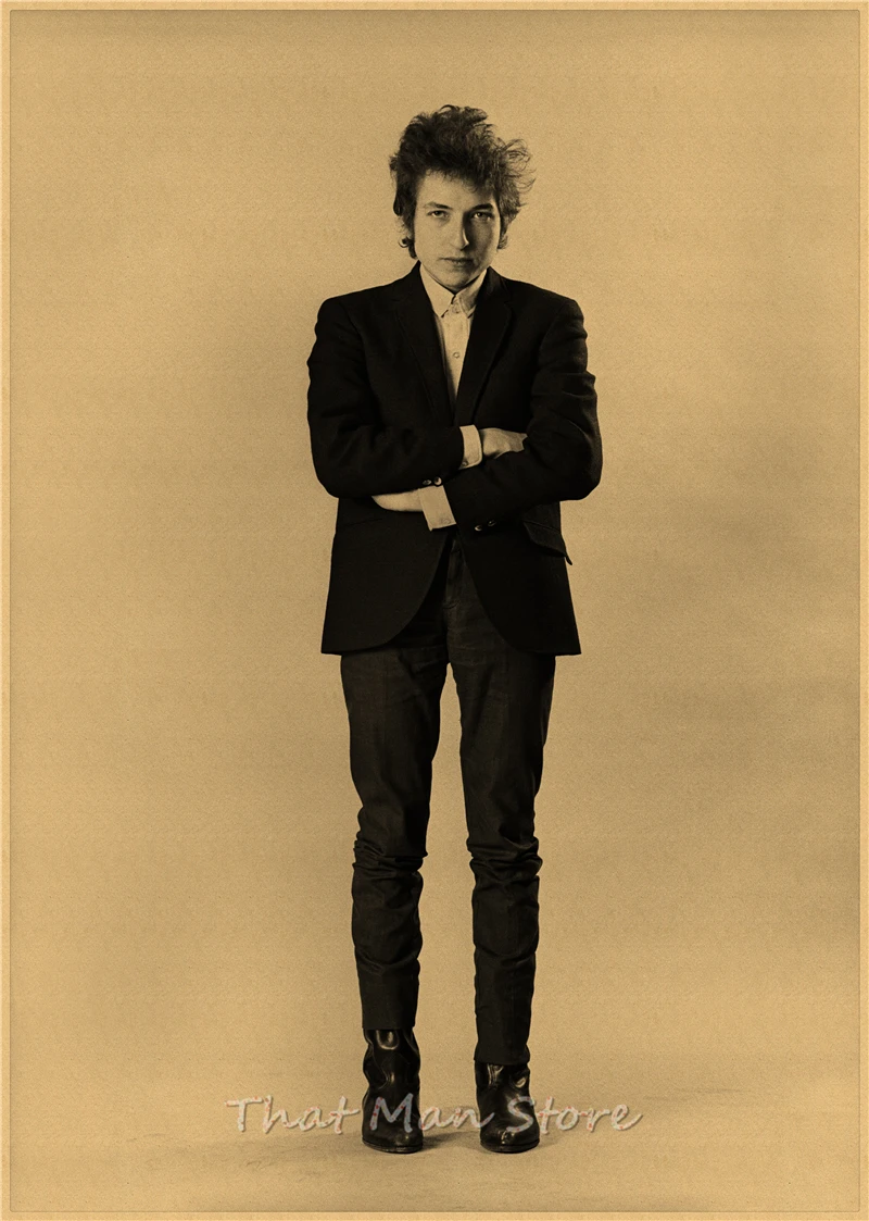 Vintage Poster Bob Dylan Kraft retro retro rock old poster post punk band painting retro poster