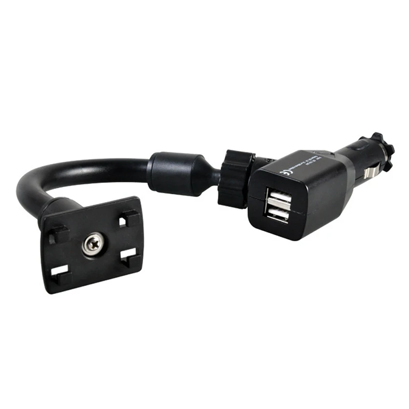 Универсальный двойной USB порт автомобильного прикуривателя зарядное устройство мобильного телефона держатель Подставка для Apple samsung Huawe Xiaomi держатель телефона