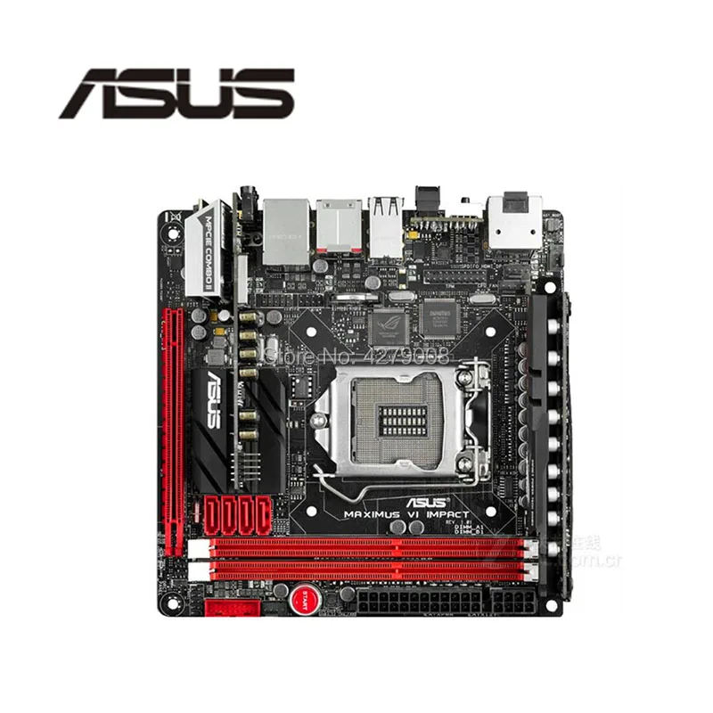 Mini-ITX HTPC 17*17 разъем LGA1150 PCIE3.0 SATA3 для ASUS Maximus VI Impact рабочий стол для Intel Z87 материнской платы DDR3