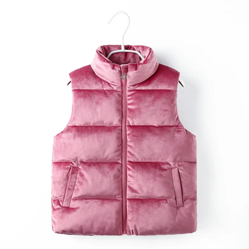 Autumn Winter Warm Children Vest for Baby Girl Waistcoat Kids Clothes Toddlers Jacket Coats Girls Vest 80~150 solid