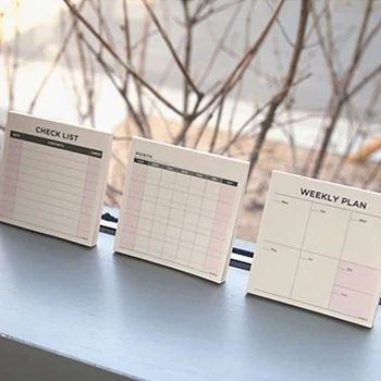

Cute Note Book Notebook Desktop Weekly Monthly Work Planner Book Diary Agenda book For Kids School Supplies