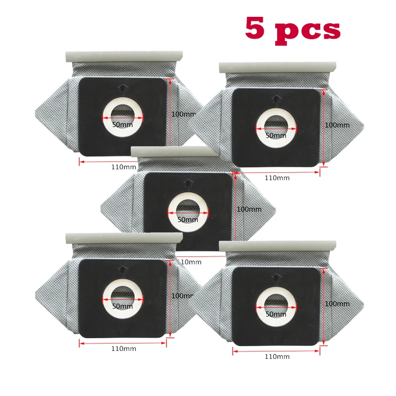 Bolsa de Poeira de Pano para Aspirador de pó para Philips Electrolux lg Haier Samsung Aspirador de pó 11x10cm