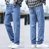Men's Cotton Stretch Loose Denim Jeans Spring and Summer Brand High-quality Lightweight Straight Youth Fashion  2