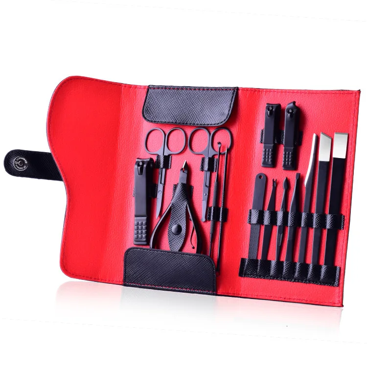 15 шт. профессиональный для маникюра, нержавеющая сталь Маникюрный Инструмент для ногтей набор костюмов набор маникюрных инструментов для ногтей инструменты для дизайна ногтей