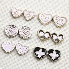 50pcs 12mm Golden color flower flat back Button Cute Home Garden Crafts Cabochon Scrapbooking Clothing accessories
