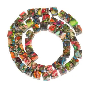 

Colorful King stone bead square bead DIY Beaded Bracelet Semi finished accessories wholesale NS075