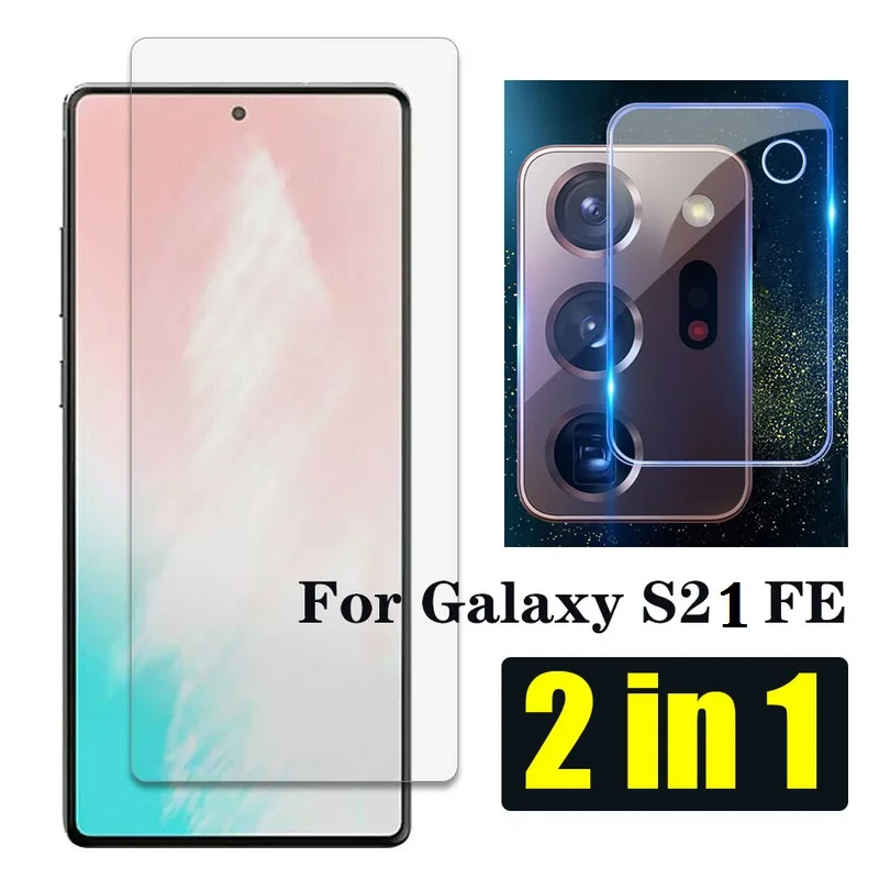 2 In 1 Screen Protector Camera Lens Tempered Glass For Samsung Galaxy